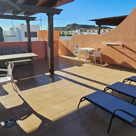 Homes Of Spain, Paraiso Vera Playa, Ed Tahiti, Atico H De 2 Con Piscina Privada En Solarium Y Barbacoa, Pie De Playa, Wifi * Playas de Vera